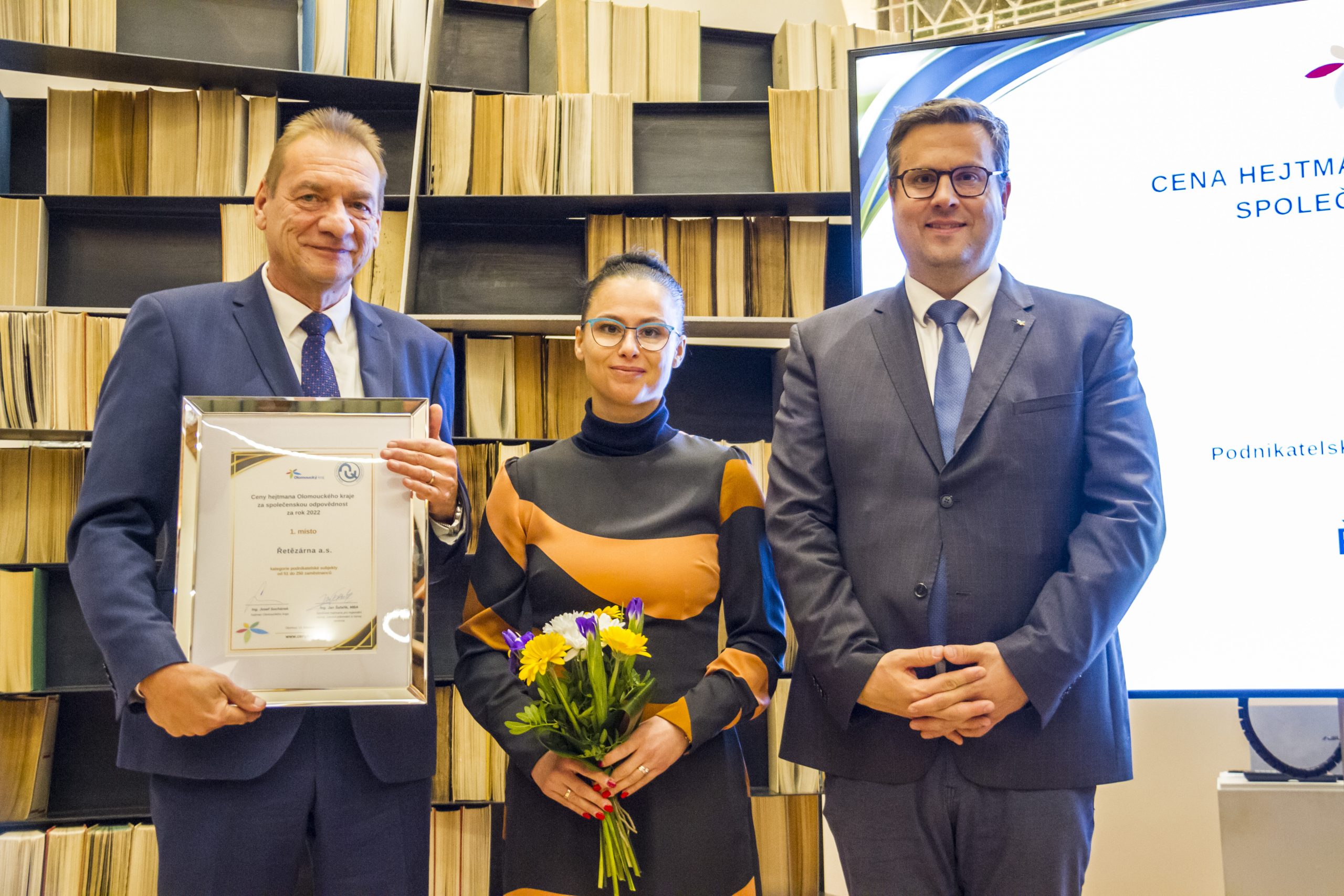Řetězárna a.s. obdržela cenu hejtmana Olomouckého kraje za společenskou odpovědnost